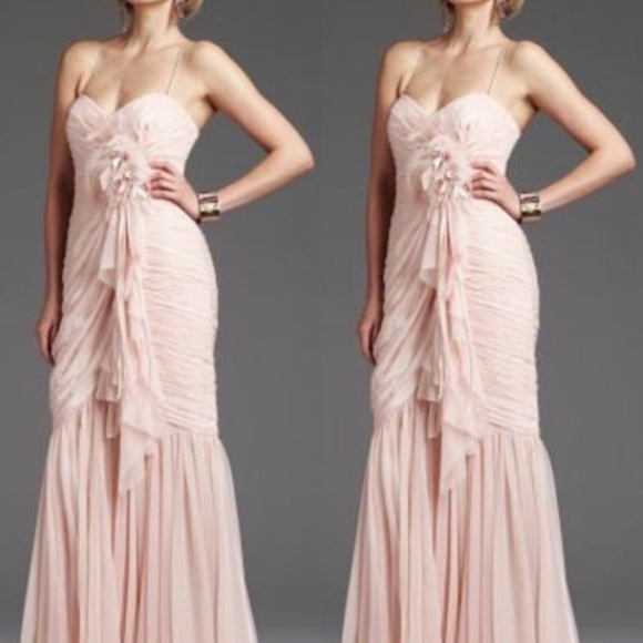 MIGNON strapless or with strap Powder pink long evening gown - Picture 3 of 17
